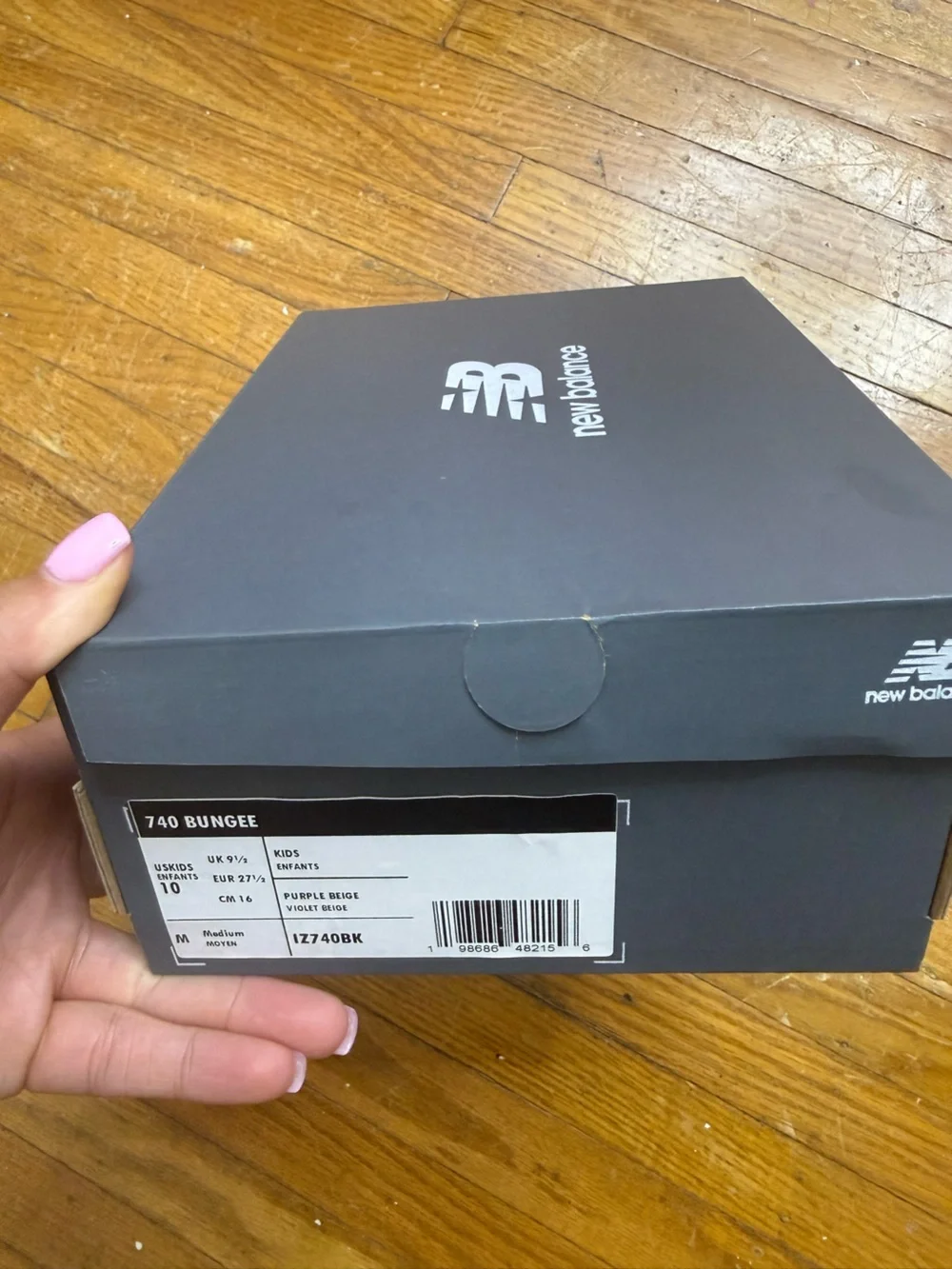 New Balance Kids Lavender Mesh Athletic Sneakers